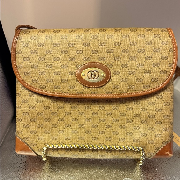 Gucci Handbags - Gucci Classic Brown and Tan Shoulder Bag
